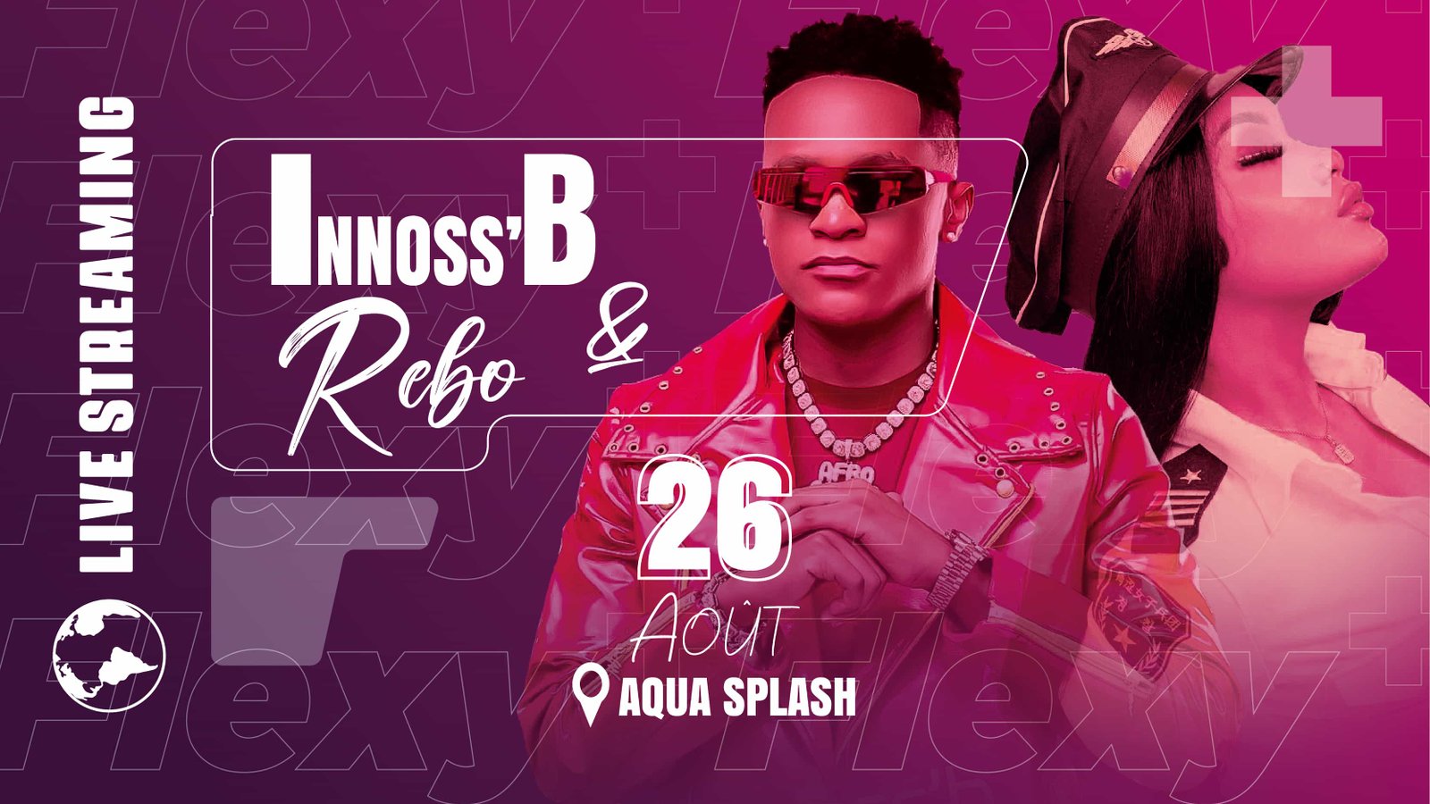 Concert live de Innoss\'B et Rebo Thculo à Aqua Splash